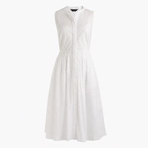 NEVER WORN J Crew white eyelet dress